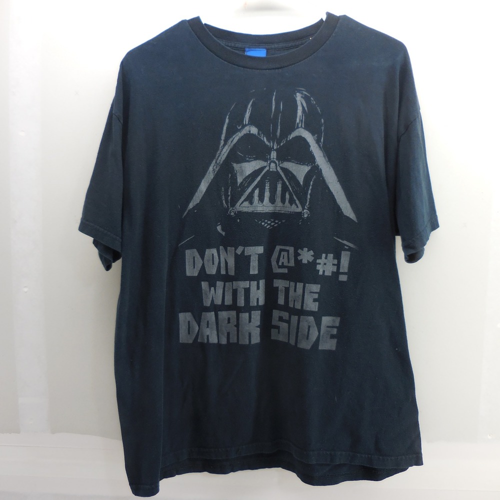 Star Wars Darth Vader Dont "F"  Mess With The Dark Side Graphic T-Shirt Black XL